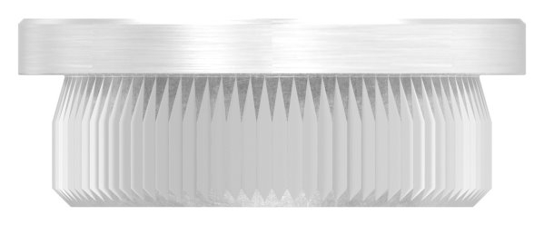 Rohrstopfen für Ø 26,9x2,0 mm flach 	zum Einschlagen | V2A
