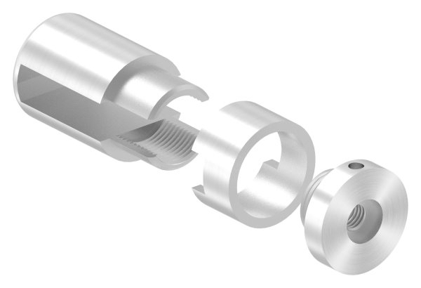 BRENK-fix® Grundhalter für Flachstäbe 40 x 10mm, ALU