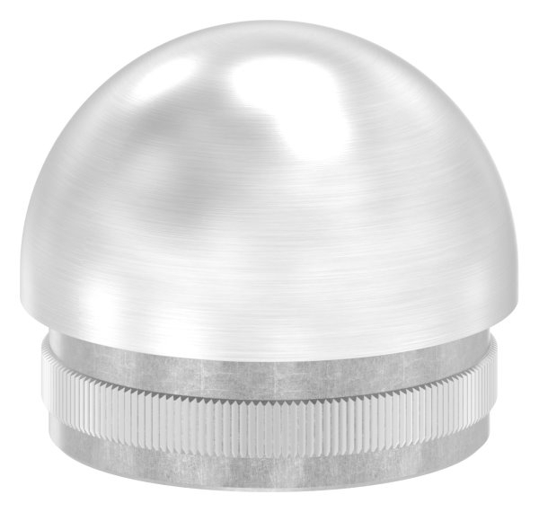 Rohrstopfen für Ø 42,4x2,0 mm halbrund zum Einschlagen | V2A