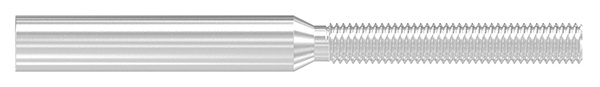 Gewindeterminal mit Außengewinde | Linksgewinde | Für Seil von Ø 8 mm |V2A