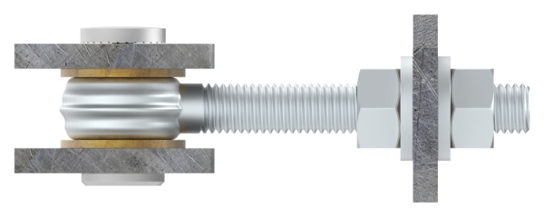 Torband M12, galvanisch verzinkt