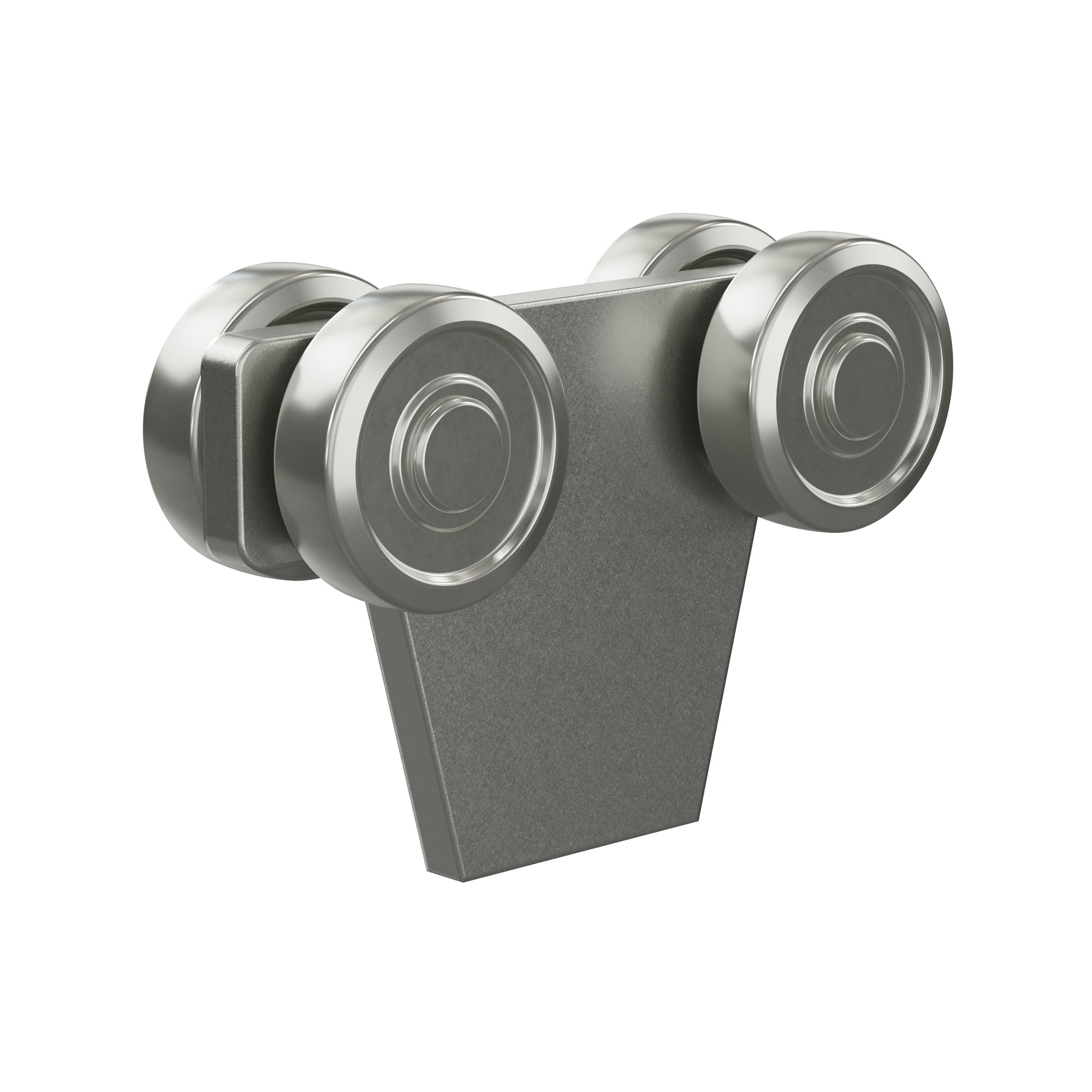 Doppelrolle zum Anschweissen MEA Gr- 5 verzinkt Ø 89 mm 10336855-60-0127.7