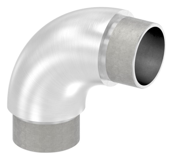 Rohrbogen 90° rund V2A für Rundrohr Ø 42,4x3,0 mm