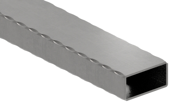 Rechteckrohr | gehämmert | Maße: 60x30x2,5 mm | Länge: 6000 mm | Stahl S235JR, roh
