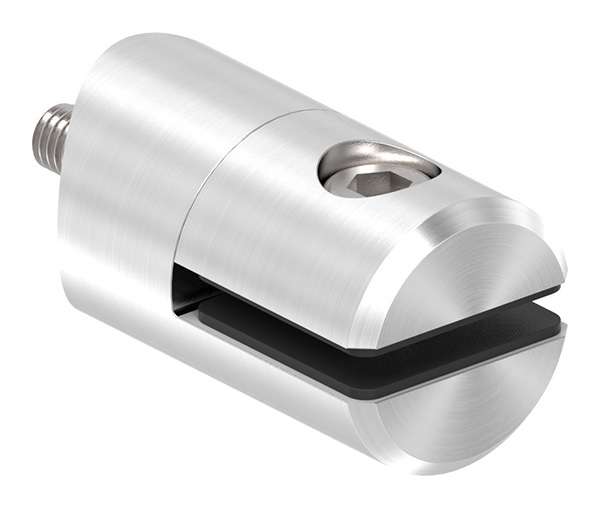 Blechhalter - Plattenhalter Ø 25 mm Edelstahl V2A – Anschluss 33-7 mm ohne Befestigungsschraube-12-2101-A.4