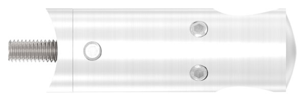 Querstabhalter V2A Edelstahl – 90° Innenecke für Anschluss 42,4 mm passend für Rundstäbe 12 mm inkl. Maden- & Befestigungsschrauben