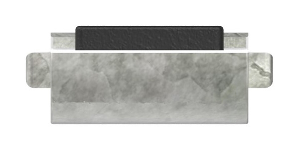 1 Sicherungsboden zu Glasklemme 45x45x26 mm AbZ Zink-10-3013.3ABZ