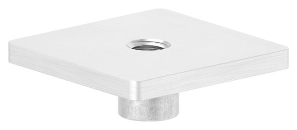 Anschweissplatte Edelstahl V2A 40 x 40 mm M8 Gewinde fuer 40x40 mm Quadratrohr-11-2417.4