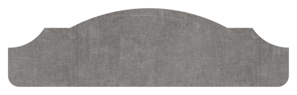 Handlauf | Halbrund | Länge: 3000 mm | Material: 50x14 mm | Stahl (Roh) S235JR