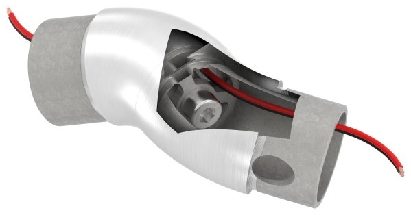 Rohrbogen 90°- verstellbar- fuer 42-4 x 2-0mm-88-1156160-320V.LED