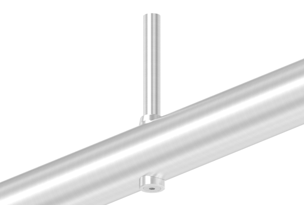 Ausgleichsstück Ø 18mm für Rundrohr Ø 42,4mm mit Senkbohrung 6,5 mm, V2A