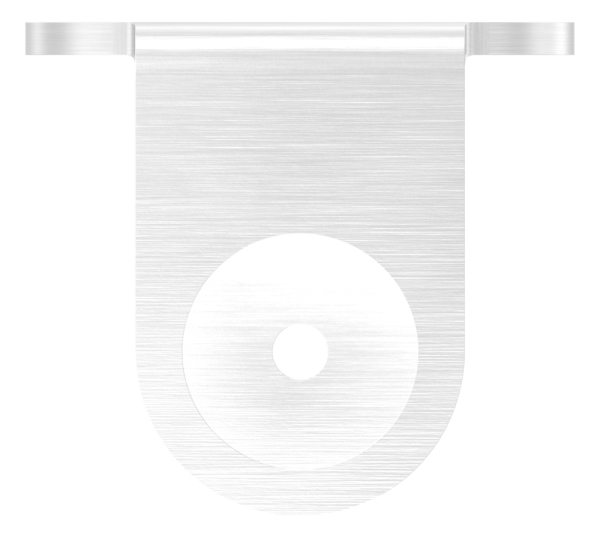 Wandbefestigung Ø 100 mm fuer Gelaenderpfosten Ø 42-4 mm - V2A-11-3062.4