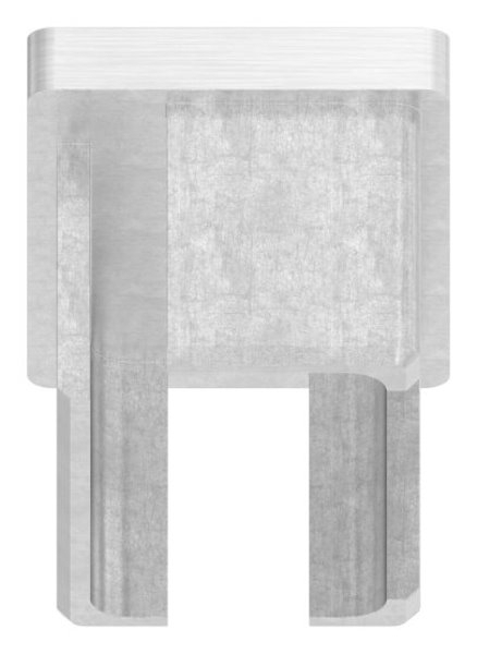 Endkappe für Rohr 50x30x2,0 mm zum Kleben V2A