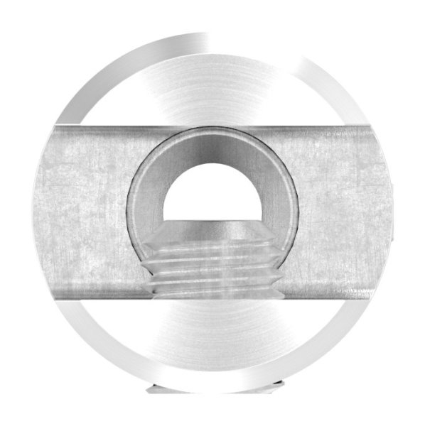 Querstab-Plattenhalter V2A Edelstahl Ø 25 mm – Anschluss 48,3 mm inkl. Schrauben