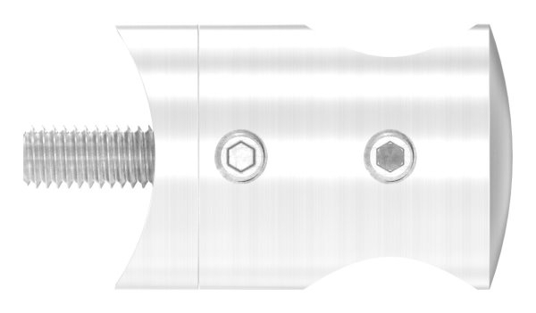 Querstabhalter V2A Edelstahl Ø 25 mm– Anschluss Ø 42-4 mm passend fuer Rundstaebe 16 mm inkl- Schraube-88-1150395.240A