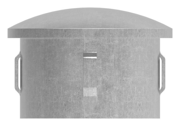 Stahlstopfen - leicht gewoelbt - fuer Ø 48-3x2-5-2-9 mm - Stah S235JR- roh-30-2905.8