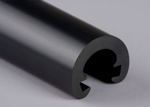 Kunststoffhandlauf Ø 55mm für 40 x 8mm, schwarz
 25 Meter