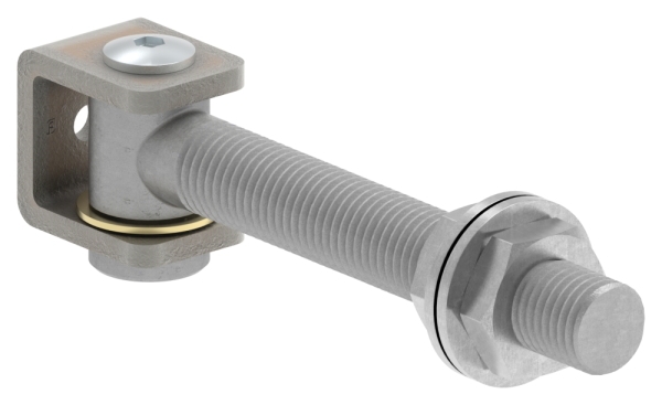 Torband Stahl feuerverzinkt M20 verstellbar mit langem Gewinde-88-11130.M20