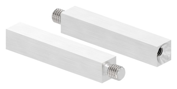 Vierkantstift | Maße: 68x12x12 mm | mit Außen - und Innengewinde | V2A