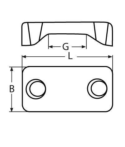 Gurtbandbuegel -Design- 48 x 14 mm- fuer Gurtbreite 25 mm V4A- VPE 5 Stueck-66-64-411.814207425