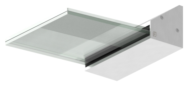 Promobox Vordachprofil eleganza canopy- L=250mm- E4-EV1- inkl- Glas-88-11VDE.PROMO