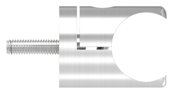 Klemmprofilhalter Edelstahl V2A fuer Ø 27 mm- gerade- geschliffen-88-1155351-240.00