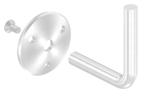 Handlaufhalter mit Ronde 58x4 mm zum Anschweißen V2A