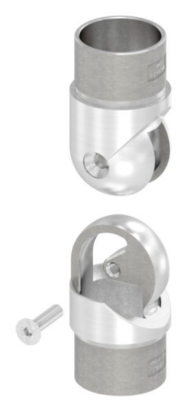 Gelenkstueck hohl fuer Kabeldurchfuehrung- Passend fuer Rohr 42-4 x 2-0mm-88-1156255.320