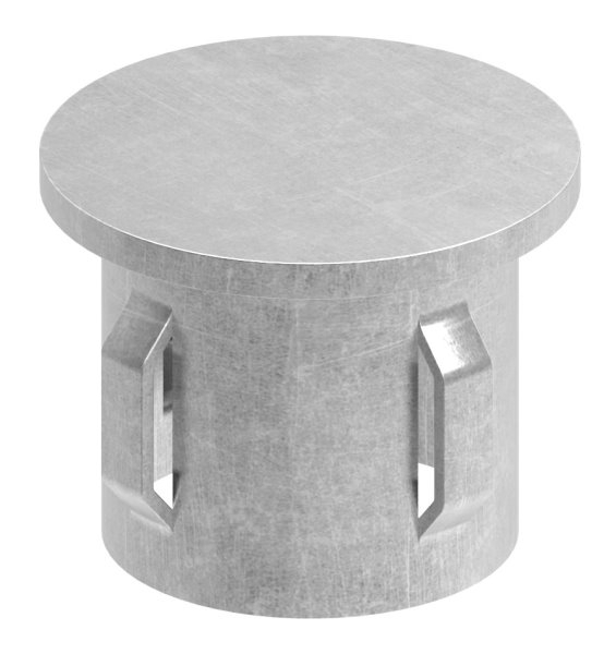 Stahlstopfen flach - fuer Rundrohr Ø 33-7x1-8-2-2 mm - Stahl S235JR- roh-30-2910.8