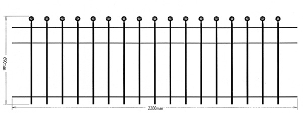 Zaunfeld 69x220cm