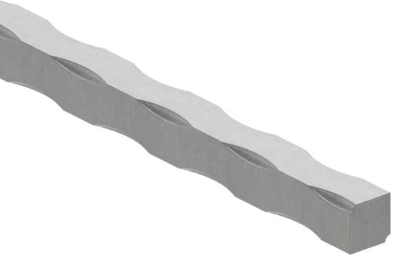 Vierkant - Masse- 12x12 mm - Laenge- 6000 mm - Stahl -Roh- S235JR-30-1484.8