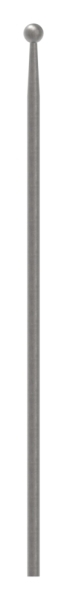 Zaunstab - Laenge- 520 mm - Material Ø 12 mm - Kugel Ø 19 mm - Stahl S235JR- roh-30-1232.8