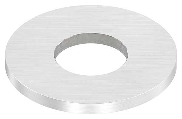 Ankerplatte Maße: 80x6 mm Längsschliff und Mittelbohrung V2A