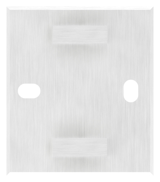 Wandbefestigung für Rohr 40x40 mm V2A