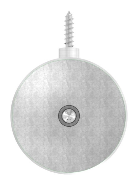 Handlaufhalter V2A Ronde Ø 70 mm Wandabstand 80 mm zum Anschrauben mit Holzschraube-88-1150198.240