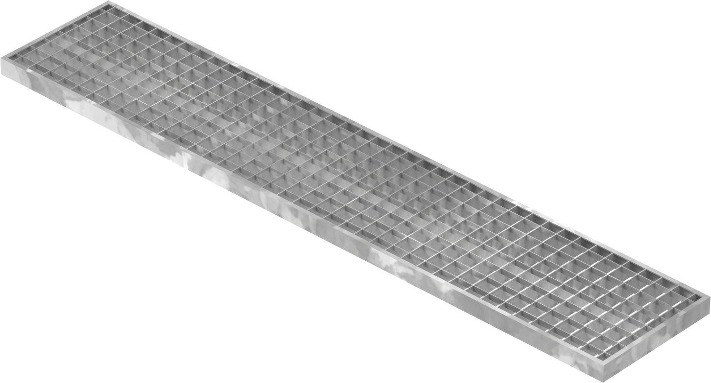 Garagen-Gitterrost | Maße:  240x1240x30 mm 30/30 mm | aus S235JR (St37-2), im Vollbad feuerverzinkt