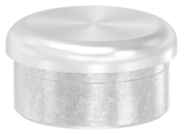 Stopfen flach V2A gegossen zum Einkleben für Ø 42,4x2,0 mm
