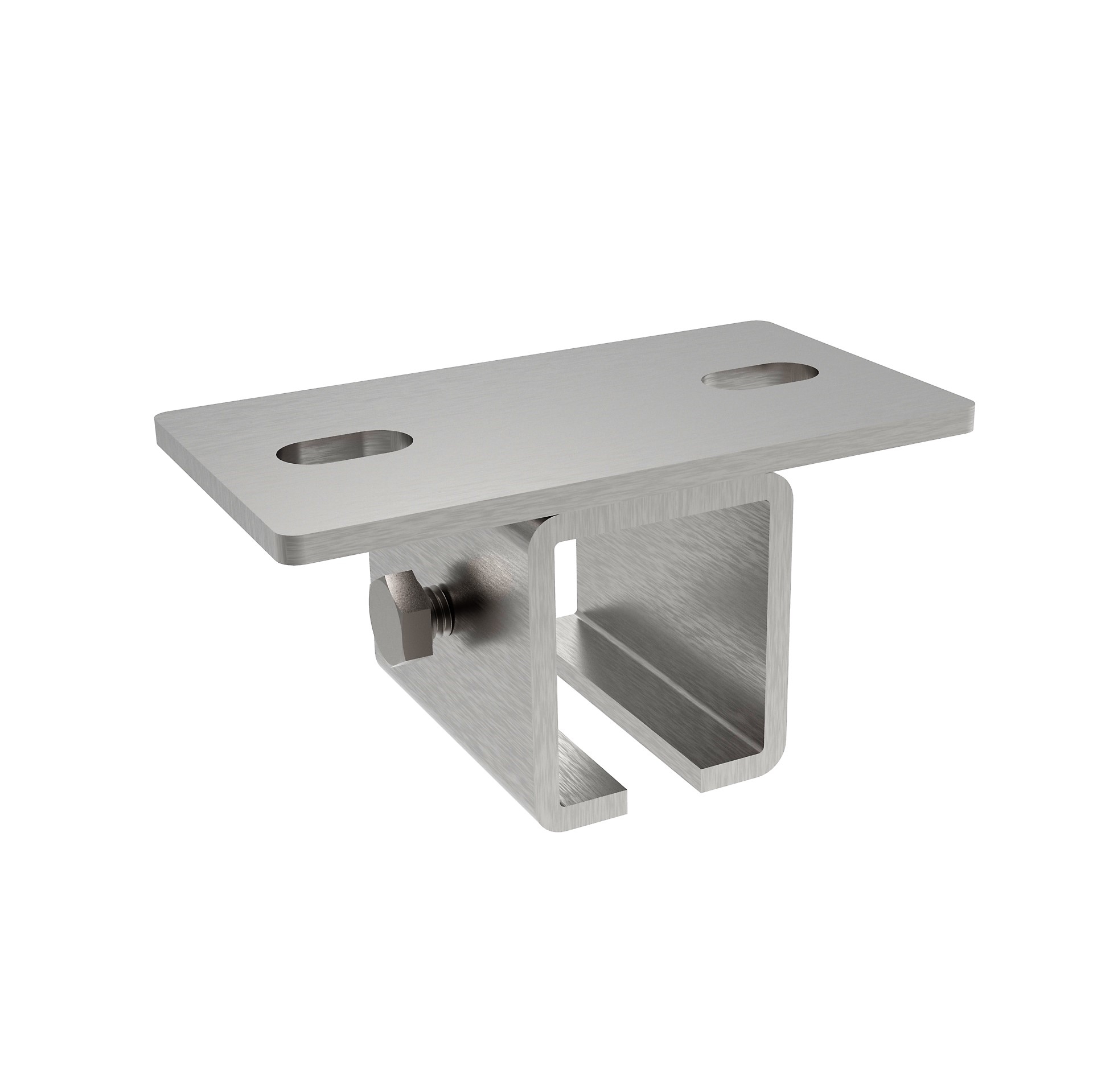 Profilhalter Edelstahl V2A fuer Profil 42 x 54 mm roh-89-11H847V42X54-A.4
