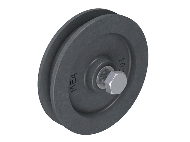 Gussrolle lose Haengetor MEA Grauguss Ø 140 mm bis 300 kg 10330463-60-0012.9