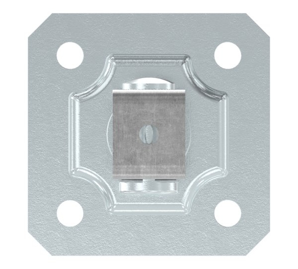 Torband M20 verstellbar mit Befestigungsplatte Stahl (Roh) S235JR