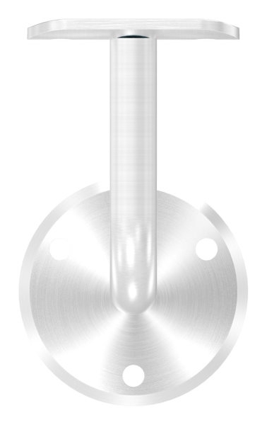 Handlaufhalter mit Ronde 70x5 mm und Halteplatte für Ø 42,4 mm V2A