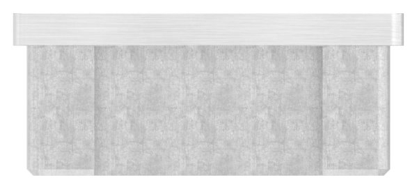 Endkappe für Rohr: 60 x 20 x 2,0 mm | V4A