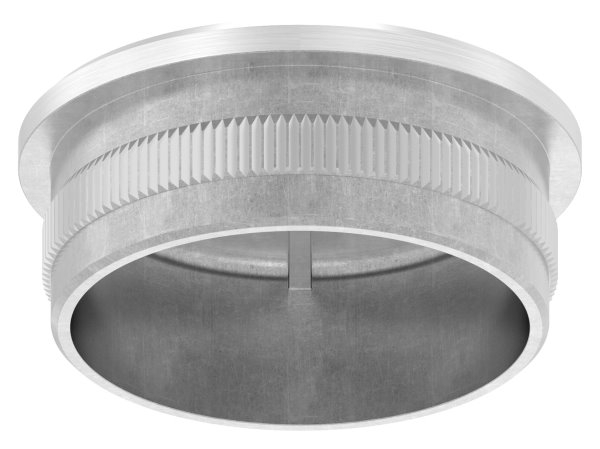 Stopfen flach V2A gegossen für Ø 42,4x2,0 mm