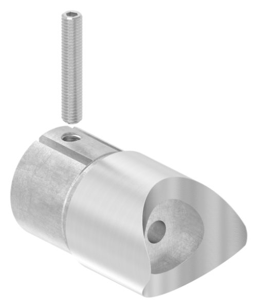 Anschlussstueck 90° V2A fuer Rohr 48-3 mm mit Klemmschraube-11-3639.4