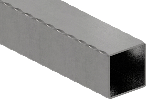 Quadratrohr gehaemmert 60x60x2-5 mm 6000 mm Stahl S235JR- roh-30-1566.8