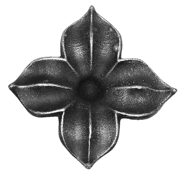 Zierrosette 15mm; Länge 60x60mm