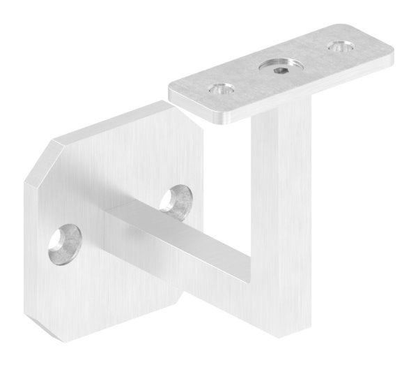 Handlaufhalter eckig mit gerader Halteplatte