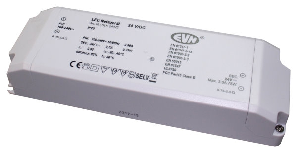 LED Netzgerät 24VDC mit 50W, IP20