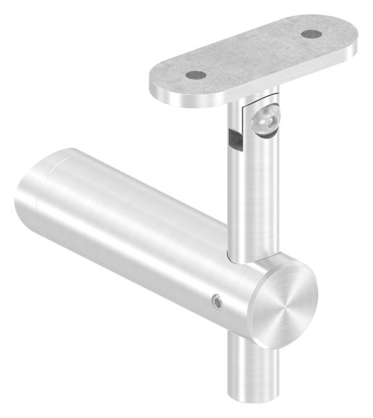 Handlaufhalter mit Gelenk und Halteplatte für Ø 42,4 mm V2A