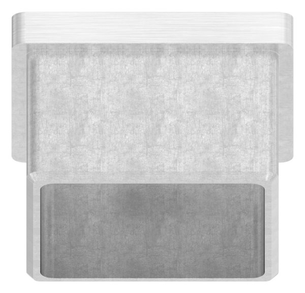 Endkappe für Rohr 40x40x2,0 mm zum Kleben V4A